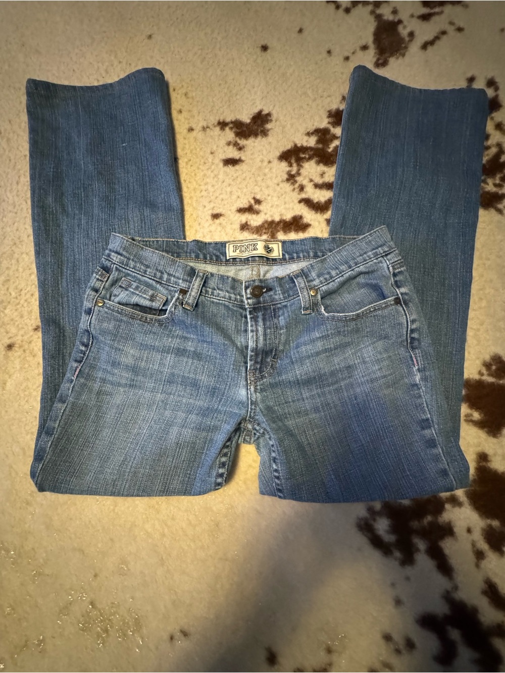 PINK Victoria's Secret Light Blue Bootcut Jeans